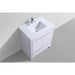 KubeBath Dolce Modern Bathroom Vanity with White Quartz Counter-Top KubeBath
