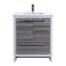 KubeBath Dolce Modern Bathroom Vanity with White Quartz Counter-Top KubeBath