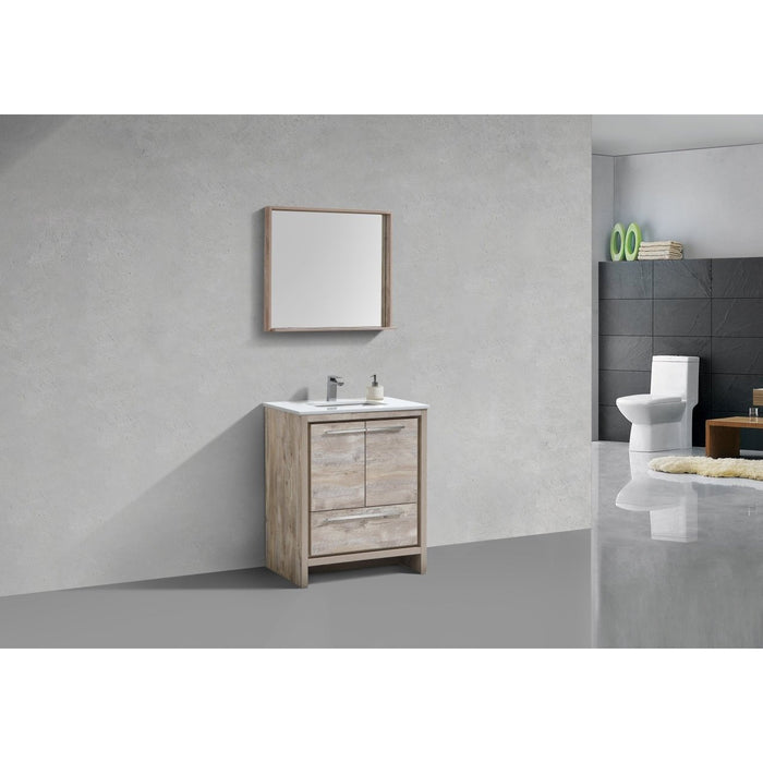 KubeBath Dolce Modern Bathroom Vanity with White Quartz Counter-Top KubeBath