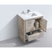 KubeBath Dolce Modern Bathroom Vanity with White Quartz Counter-Top KubeBath