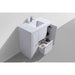 KubeBath Dolce Modern Bathroom Vanity with White Quartz Counter-Top KubeBath