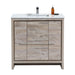 KubeBath Dolce Modern Bathroom Vanity with White Quartz Counter-Top KubeBath