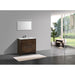 KubeBath Dolce 24″ Rose Wood Modern Bathroom Vanity with White Quartz Counter-Top KubeBath
