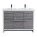 KubeBath Dolce 48" Modern Bathroom Vanity with White Quartz Counter-Top KubeBath