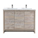 KubeBath Dolce 48" Modern Bathroom Vanity with White Quartz Counter-Top KubeBath