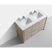KubeBath Dolce 48" Modern Bathroom Vanity with White Quartz Counter-Top KubeBath