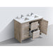 KubeBath Dolce 48" Modern Bathroom Vanity with White Quartz Counter-Top KubeBath