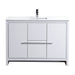 KubeBath Dolce 48" Modern Bathroom Vanity with White Quartz Counter-Top KubeBath
