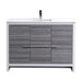 KubeBath Dolce 48" Modern Bathroom Vanity with White Quartz Counter-Top KubeBath
