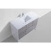 KubeBath Dolce 48" Modern Bathroom Vanity with White Quartz Counter-Top KubeBath