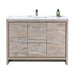 KubeBath Dolce 48" Modern Bathroom Vanity with White Quartz Counter-Top KubeBath