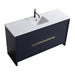 KubeBath Dolce 60" Modern Bathroom Vanity with White Quartz Counter-Top KubeBath