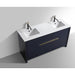 KubeBath Dolce 60" Modern Bathroom Vanity with White Quartz Counter-Top KubeBath