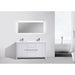 KubeBath Dolce 60" Modern Bathroom Vanity with White Quartz Counter-Top KubeBath