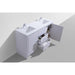 KubeBath Dolce 60" Modern Bathroom Vanity with White Quartz Counter-Top KubeBath