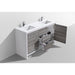 KubeBath Dolce 60" Modern Bathroom Vanity with White Quartz Counter-Top KubeBath