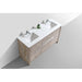 KubeBath Dolce 60" Modern Bathroom Vanity with White Quartz Counter-Top KubeBath