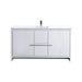 KubeBath Dolce 60" Modern Bathroom Vanity with White Quartz Counter-Top KubeBath
