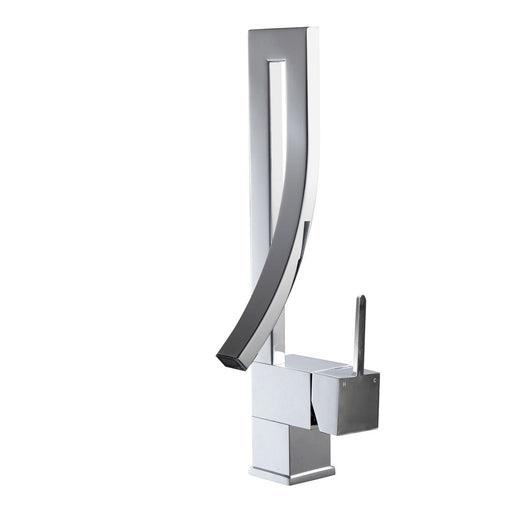 KubeBath Aqua Elegance Chrome Single Lever Wide Spread Faucet KubeBath