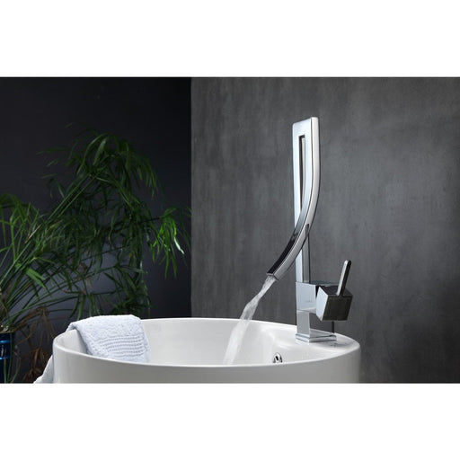 KubeBath Aqua Elegance Chrome Single Lever Wide Spread Faucet KubeBath