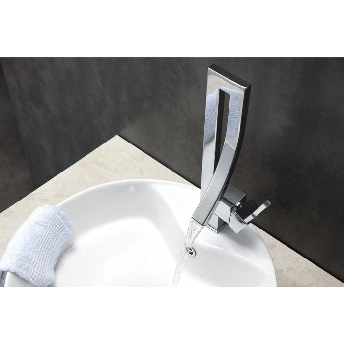 KubeBath Aqua Elegance Chrome Single Lever Wide Spread Faucet KubeBath