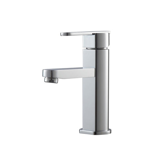 KubeBath Aqua Rondo Chrome Single Hole Mount Bathroom Vanity Faucet KubeBath