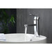 KubeBath Aqua Rondo Chrome Single Hole Mount Bathroom Vanity Faucet KubeBath