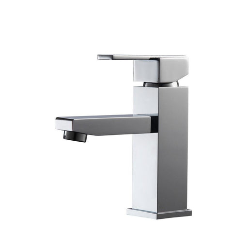 KubeBath Aqua Piazza Chrome Single Lever Bathroom Vanity Faucet KubeBath