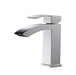 KubeBath Aqua Balzo Chrome Single Lever Wide Spread Bathroom Vanity Faucet KubeBath