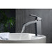 KubeBath Aqua Balzo Chrome Single Lever Wide Spread Bathroom Vanity Faucet KubeBath