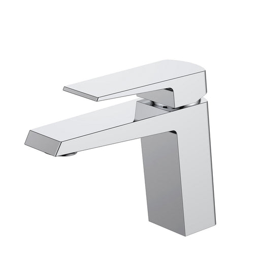 KubeBath Aqua Chiaro Chrome Single Lever Bathroom Vanity Faucet KubeBath
