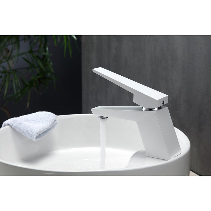 KubeBath Aqua Siza Single Lever Modern Bathroom Vanity Faucet KubeBath
