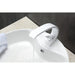 KubeBath Aqua Arcco Chrome Single Lever Modern Bathroom Vanity Faucet KubeBath