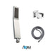 KubeBath Aqua Piazza Shower Set with Square Rain Shower, Tub Filler and Handheld KubeBath