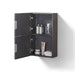 KubeBath Bliss 14" Wide by 24" High Linen Side Cabinet With One Door KubeBath