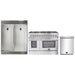Forno 3-Piece Appliance Package - 48-Inch Dual Fuel Range, Pro-Style Refrigerator, and Dishwasher in Stainless Steel FORNO