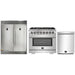 Forno 3-Piece Pro Appliance Package - 36-Inch Dual Fuel Range, Pro-Style Refrigerator, and Dishwasher in Stainless Steel FORNO