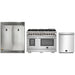 Forno 3-Piece Pro Appliance Package - 48-Inch Dual Fuel Range, Pro-Style Refrigerator, and Dishwasher in Stainless Steel FORNO