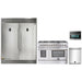 Forno 4-Piece Appliance Package - 48-Inch Dual Fuel Range, 56-Inch Pro-Style Refrigerator, Microwave Oven, & 3-Rack Dishwasher in Stainless Steel FORNO