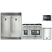 Forno 4-Piece Appliance Package - 48-Inch Gas Range, 56-Inch Pro-Style Refrigerator, Microwave Drawer, & 3-Rack Dishwasher in Stainless Steel FORNO