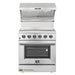 Forno 2-Piece Appliance Package - 30-Inch Electric Range and Wall Mount Range Hood with Backsplash in Stainless Steel FORNO