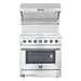 Forno 2-Piece Appliance Package - 36-Inch Electric Range and Wall Mount Range Hood with Backsplash in Stainless Steel FORNO