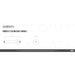 KubeBath Aqua Rondo 6" Long Shower Head Ceiling Bar KubeBath