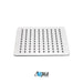 KubeBath Aqua Piazza Shower Set with Ceiling Mount Square Rain Shower and Handheld KubeBath