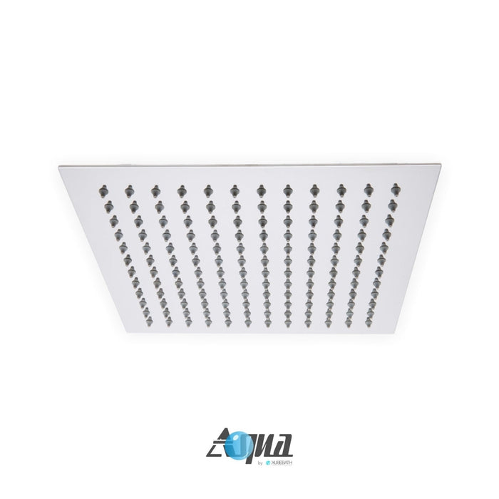 KubeBath Aqua Piazza Shower Set with Ceiling Mount Square Rain Shower and Handheld KubeBath