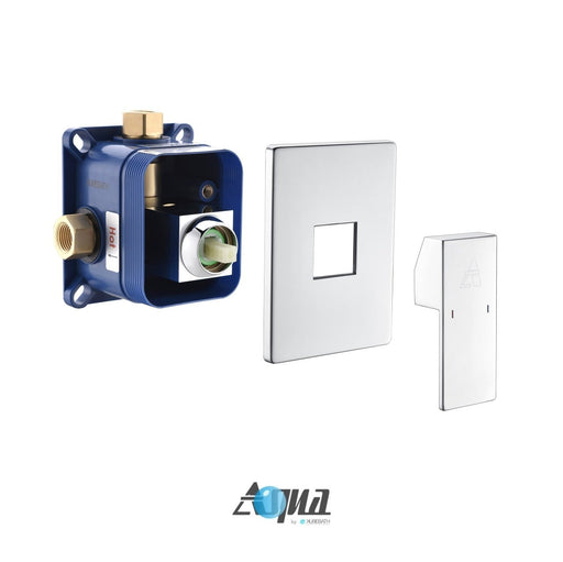KubeBath Aqua Piazza Rough-In Valve With Cover Plate, Handle and Diverter KubeBath