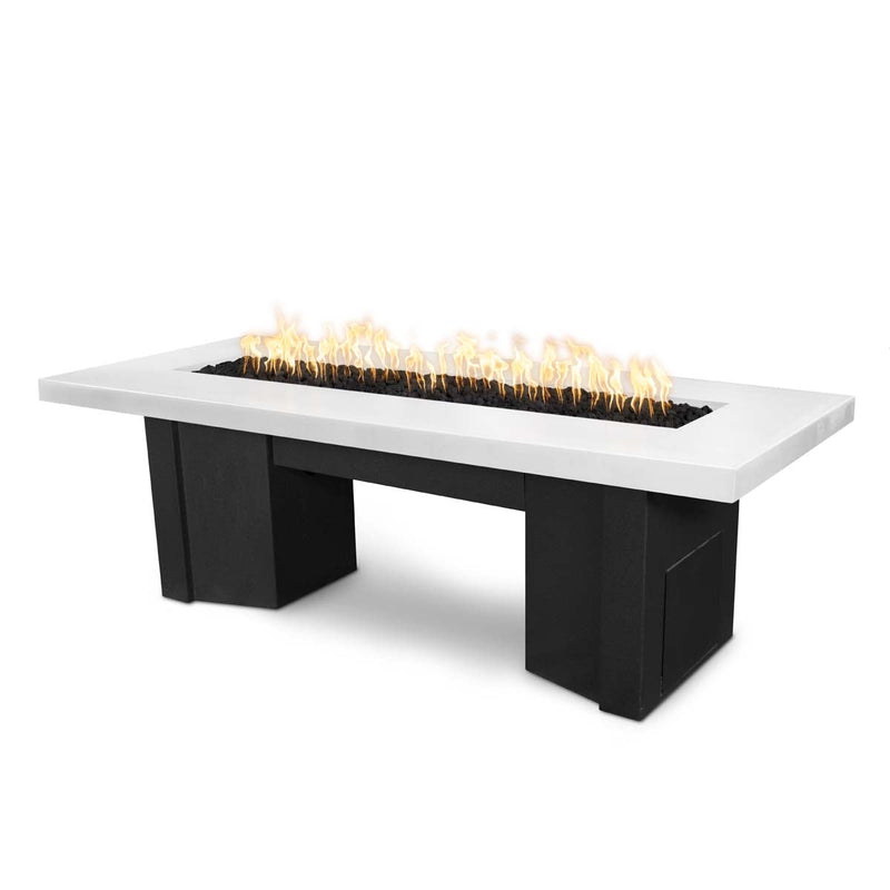 The Outdoor Plus Alameda Fire Table |  Black and White Collection