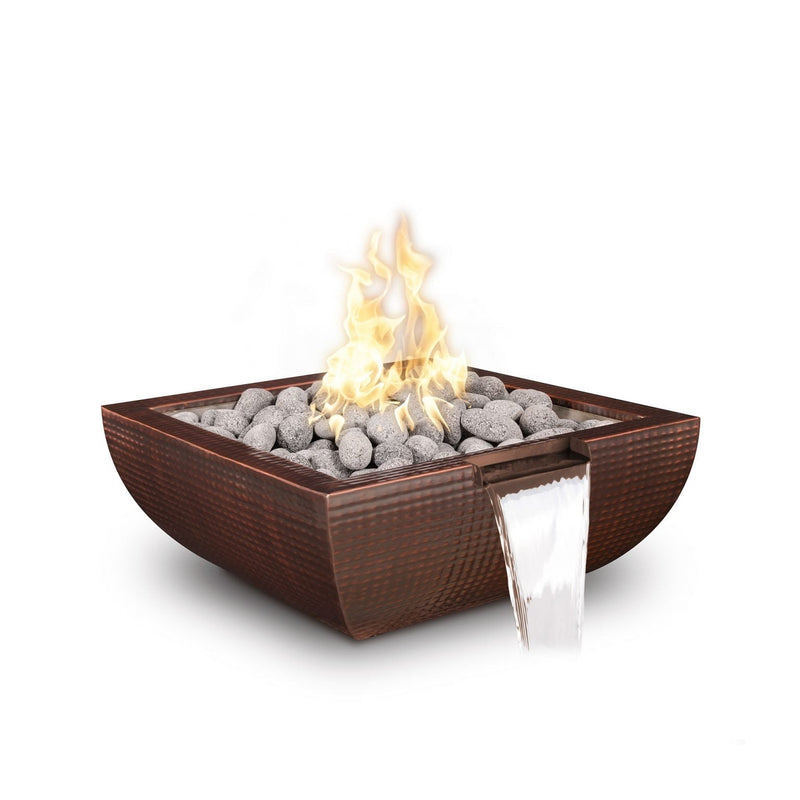The Outdoor Plus Avalon Fire & Water Bowl | Hammered Patina Copper