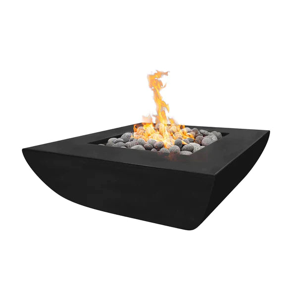 The Outdoor Plus 42" Avalon Wide Ledge Fire Pit | GFRC Concrete The Outdoor Plus