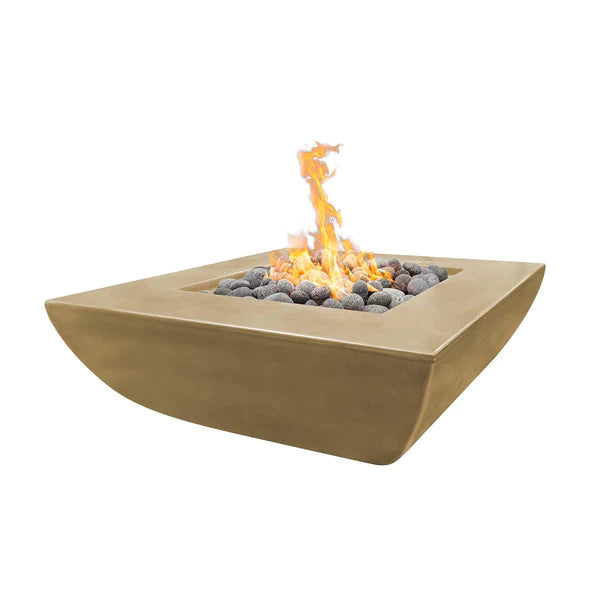 The Outdoor Plus 42" Avalon Wide Ledge Fire Pit | GFRC Concrete The Outdoor Plus